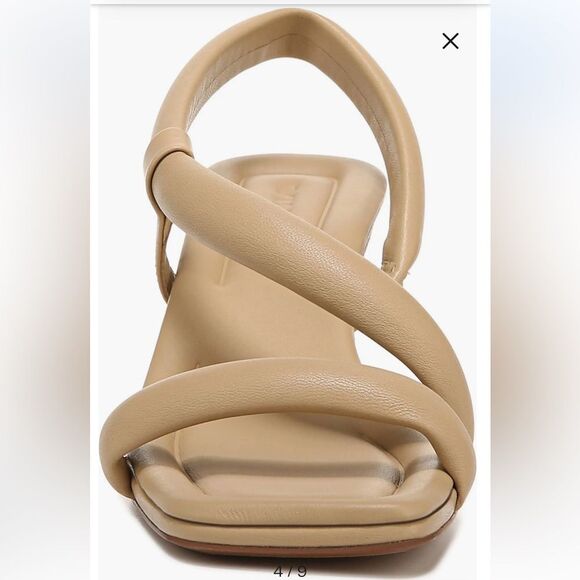 VINCE Coline Tubular Leather Slingback Sandals - Picture 4 of 16